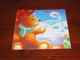 72914-          CA 10,5 X 10,5 CM. CARD - BEREN / BEARS / BÄREN / OURS / ORSI / TEDDYBEARS - Jeux Et Jouets