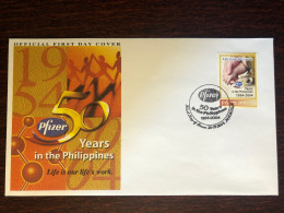PHILIPPINES FDC COVER 2004 YEAR PHARMACY PHARMACOLOGY HEALTH MEDICINE STAMPS - Filippine