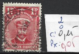 RHODESIE DU SUD 2 Oblitéré Côte 0.15 € - Southern Rhodesia (...-1964)