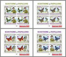 BURUNDI 2023 MNH Scouts Butterflies Pfadfinder Schmetterlinge 4M/S – IMPERFORATED – DHQ2412 - Butterflies