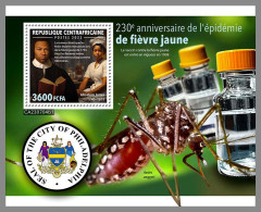 CENTRAL AFRICAN 2023 MNH Yellow Fever Epedemic Gelbfieber S/S I – IMPERFORATED – DHQ2412 - Disease