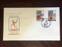 PHILIPPINES FDC COVER 2006 YEAR DISABLED SPORTS HEALTH MEDICINE STAMPS - Filippine