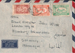 ! Airmail Cover, Luftpostbrief Aus Saudi Arabien Nach Hamburg, Saudi Arabia - Saoedi-Arabië