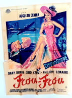 Affiche Ciné Orig FROU FROU De Funes 120X160 Gino CERVI Mylene DEMONGEOT 1955 Litho - Affiches & Posters