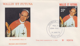 Enveloppe  FDC  1er  Jour    WALLIS  Et  FUTUNA     Pape    PAUL  VI    1979 - FDC