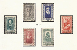 N° 587 à 592 - Used Stamps