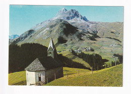 E5813) WARTH Am ARLBERG - Mit Warther Horn U. Karhorn -  Kleine Kirche Im Vordergrund - Warth