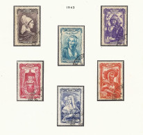 N° 593 à 598 - Used Stamps