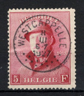 BELGIE: COB 177 GESTEMPELD. - 1919-1920  Cascos De Trinchera