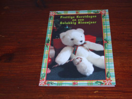 72932-          CA 8,5 X 13,5 CM. USED DOUBLE CARD - BEREN / BEARS / BÄREN / OURS / ORSI / TEDDYBEARS - Games & Toys