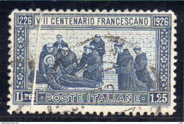 S. Francesco Lire 1,25 N. 199 Con Evidente Piega Verticale Della Carta Antecedente La Stampa - Ongebruikt