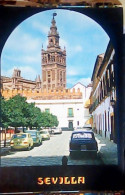 ESPANA Espagne SEVILLA PATIO  BANDERAS Y GIRALDA  AUTO CAR VB19708 JV5681 - Sevilla