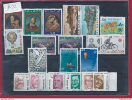 1983 San Marino, Francobolli Nuovi, Annata Completa 20 Valori - MNH** - Annate Complete