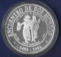 NICARAGUA AÑO 1997 5 CORDOBAN PLATA " LAS INDITAS Ó MESTIZAJE" - Nicaragua