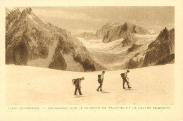 CPA _Alpinisme 1900_ Chamonix- Caravane Sur Le Glacier De TALÈFRE Et La Vallée Blanche- Edit. Braun & Cie - Alpinisme