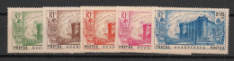 GUADELOUPE - 1939 - N°YT. 142 à 146 - Révolution - Série Complète - Neuf Luxe ** / MNH / Postfrisch - Neufs