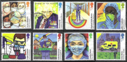 GROSSBRITANNIEN GRANDE BRETAGNE GB 2022 HEROES OF THE COVID PANDEMIC SET 8V £7.60 SG 4643-50 MI 4937-44 YT 5336-43 SN 42 - Gebraucht