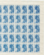 INDOCHINE N°272 ** DOUDART DE LAGREE EN FEUILLE DE 50 (image Réduite En Raison Du Scanner Et Du Fichier Trop Volumineux) - Unused Stamps