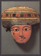 087583/ Egypte, *Masque D'un Sarcophage En Bois*, Vers 1100 Av. J-C, Amsterdam, Musée Allard Pierson - Antiquité