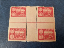 CUBA  NEUF  1950   RETIRO  DE  COMUNICACIONES  //  PARFAIT  ETAT  //  1er  CHOIX  // Centros De Hoja - Neufs