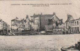 Landrecies Ruines Des Maisons Incendiées Par Les Allemands Le 4 Nov 1918 Coté Ouest De La Place # 1921      4911 - Landrecies