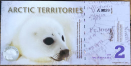 Billet 2 Polar Dollars - PHOQUE BLANC - 2010 - Arctic Territories - Arctique - Autres - Amérique