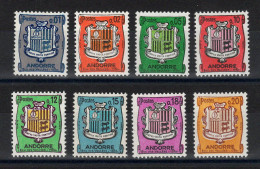 Andorre - YV 153A à 157 N** MNH Luxe Complète , Armoiries , Cote 4,20 Euros - Nuevos