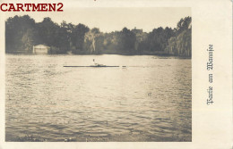 CARTE PHOTO : PARTIE AM BANNFEE DER GEFUNDE RUDERSPORT IM SKIFF AVIRON SPORT BARQUE  - Roeisport