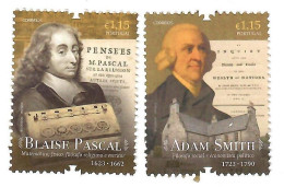 Portugal  24.10.2023 , Blaise Pascal / Adam Smith - Postfrisch / MNH / (**) - Ungebraucht