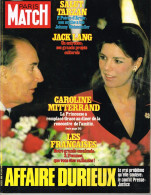 PARIS MATCH N°1810 Du 03 Février 1984 François Mitterrand Et Caroline De Monaco - Affaire Durieux - Tarzan - Jack Lang - Testi Generali