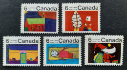 Canada 1970 MNH Sc #524p**-528p**   5 X 6c Christmas 1970, All Phosphor W2B - Neufs