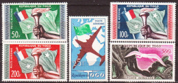 Togo 1959 Y.T.A29/33 **/MNH VF/F - Togo (1960-...)