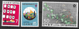 GIAPPONE - 1970  - EXPO OSAKA - SERIE TRE VALORI  - NUOVA MNH** (YVERT 978\980 - MICHEL 1076\8) - Ongebruikt