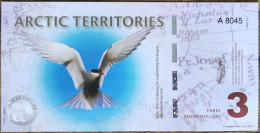 Billet 3 Polar Dollars - STERNE ARCTIQUE - 2011 - Arctic Territories - Arctique - Otros – América