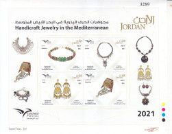 Stamps Jordan 2021 EUROMED Traditional Mediterranean JEWELRY Mini Sheet MNH #13 - Jordanien