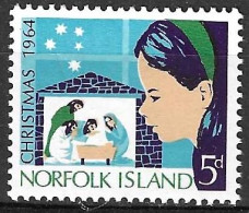 NORFOLK - 1964 - NATALE - NUOVO MNH** (YVERT 59- MICHEL 59) - Andere-Oceanië