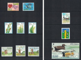 FINLANDE - ALAND - 2001 - FACIALE 11€97 - DANS POCHETTE DE LA POSTE FINLANDAISE. - Unused Stamps