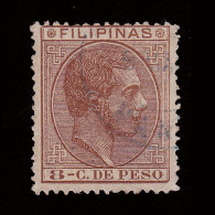 FILIPINAS.1880-83. Alfonso XII.8 Ct.castaño.Usado. Edifil 62 - Filipinas