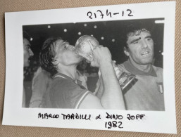 CALCIO - Italia - TARDELLI / ZOFF - 1982 World Cup - 12,5 X 9 Cm. (REPRO PHOTO ! - Zie Beschrijving - Voir Description)! - Sports