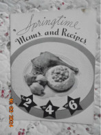 Springtime Menus And Recipes For 2 Or 4 Or 6 - Pet Milk Company 1935 - American (US)