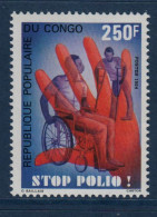Congo, **, Yv 743, Mi 976, SG 970, Campagne Anti-polio, Hommes Handicapés, Main, - Médecine