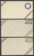 MEXICO. 1926-8. 3 Mint Airmail Stat Env. Fine. - México