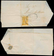MEXICO. 1856 (Nov). Sc 2 1rl. Gjara Distr Name + Oval + Pen Cancel, On Large Par Letter. - Mexique