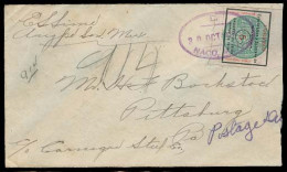 MEXICO. 1918. Naco - USA. Sonora Green Seal Fkd Env Taxed. - Mexique