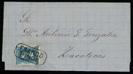 MEXICO. 1880. Pinos - Zacatecas. EL. 25c, 5280 Diagonal Name, Boxed "FRANCO / PINOS". XF. - Mexique