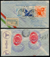 MEXICO. 1940 (14 March) DF - Germany. Registr Air Fkd Env, Boxed "VIA AEREA / TRANSATLANTICA A EUROPA" (xx). Lisboa - Se - Mexique