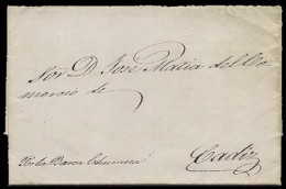 PHILIPPINES. SPANISH PHILIPPINES. 1854(Jan 31st). Beautifully Written Entire Letter From Manila To Cadiz Endorsed ‘por L - Philippines