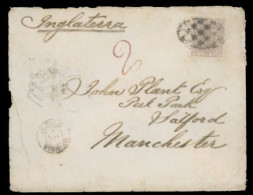 PHILIPPINES. SPANISH PHILIPPINES. 1883. Cover To Manchester, UK Franked By Single 1882 10c Brown Lilac Tied By Network H - Philippines