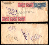 PHILIPPINES. 1934 (Sept. 7). PHILIPPINES-MACAU. Bacolod To Macau. Registered Airmail Envelope Via Manila (Sept. 10) And  - Filippine
