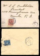 PHILIPPINES. 1923. Underpaid Cover To Manila Franked By GB 1 1/2 Red Brown Tied By Rotherdam Cds. Hexagonal Framed 'T' M - Philippines